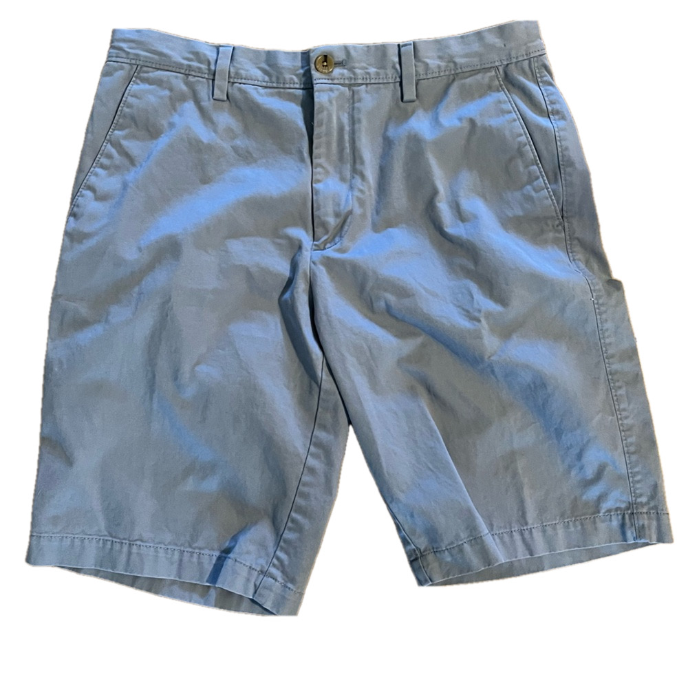Banana Republic Mens Emerson Shorts Chino Khaki Grayish Blue Colour size 32